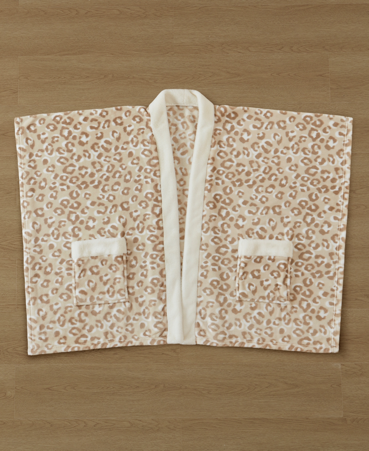 Premier Comfort Cozy Plush Printed Wrap, 50" X 70", Exclusively At Macy's In Nude
