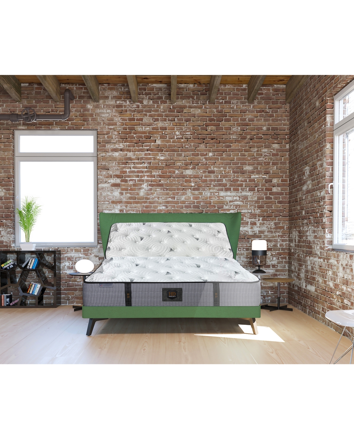 Paramount Hd Ash 12" Plush Tight Top Mattress Set, King, Macy's Exclusive In Transparent