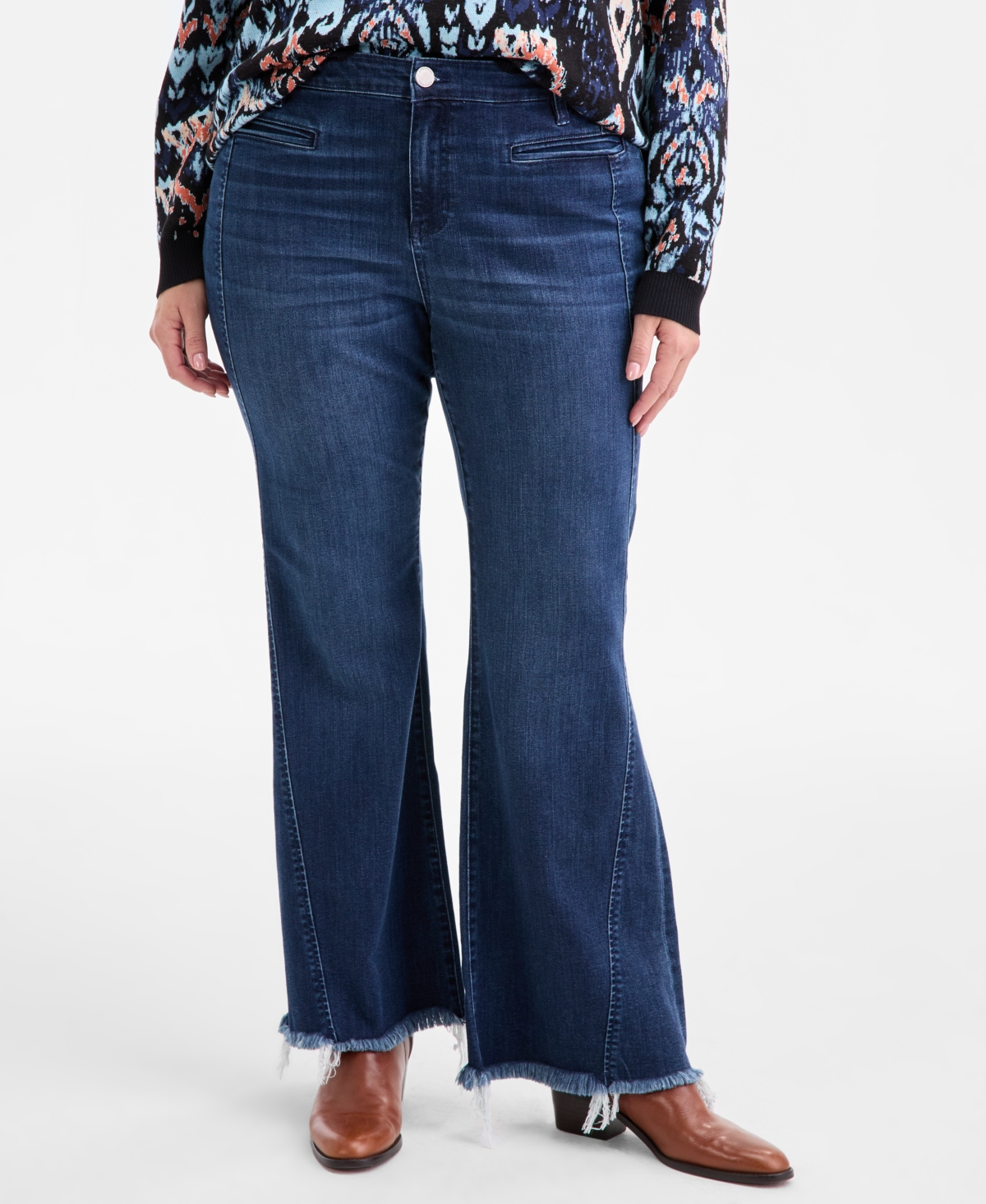 Liverpool Los Angeles Trendy Plus Size Hannah Welt-pocket Bootcut Jeans