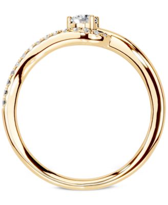 Diamond Engagement Ring (1/4 ct. t.w.) in 14k Yellow Gold