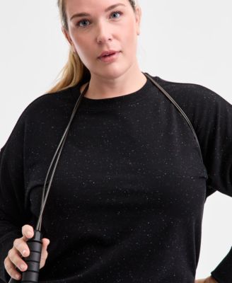 Plus Size Fleece Crewneck Sweatshirt, Macy's Exclusive