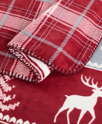 Reversible Plaid Throw, 50" x 70"