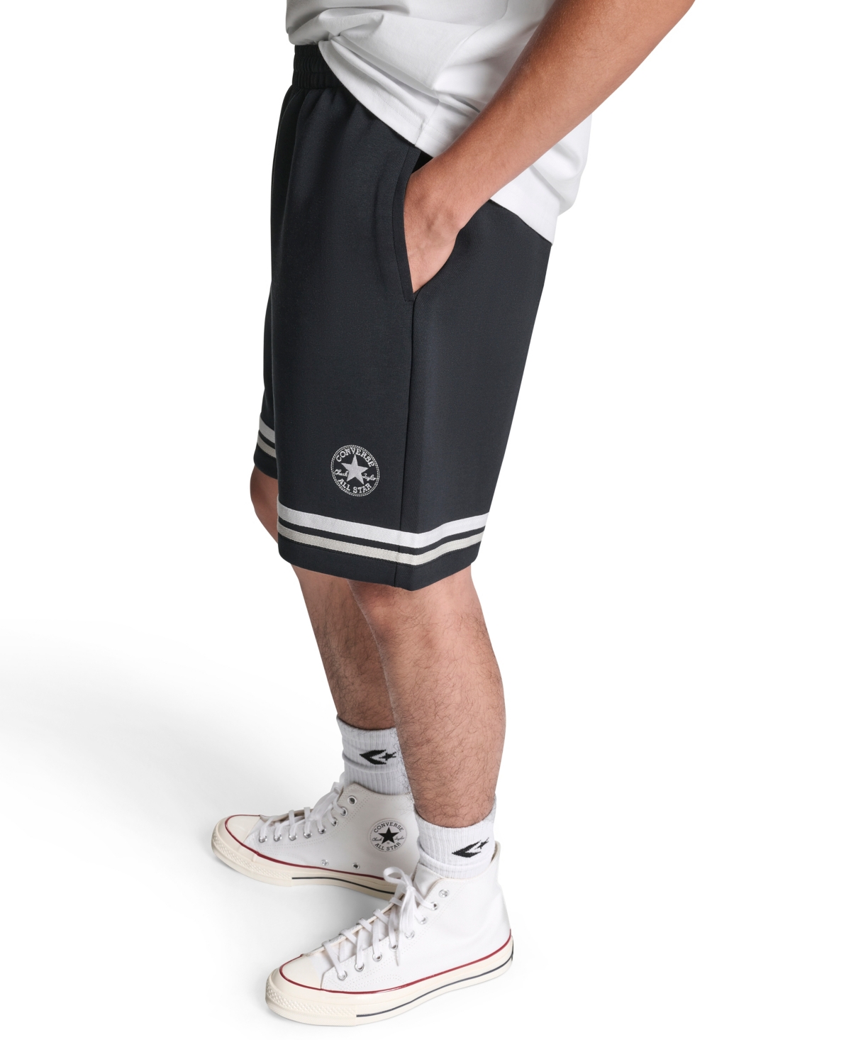 Converse Men's Retro Chuck Knit Shorts In Black