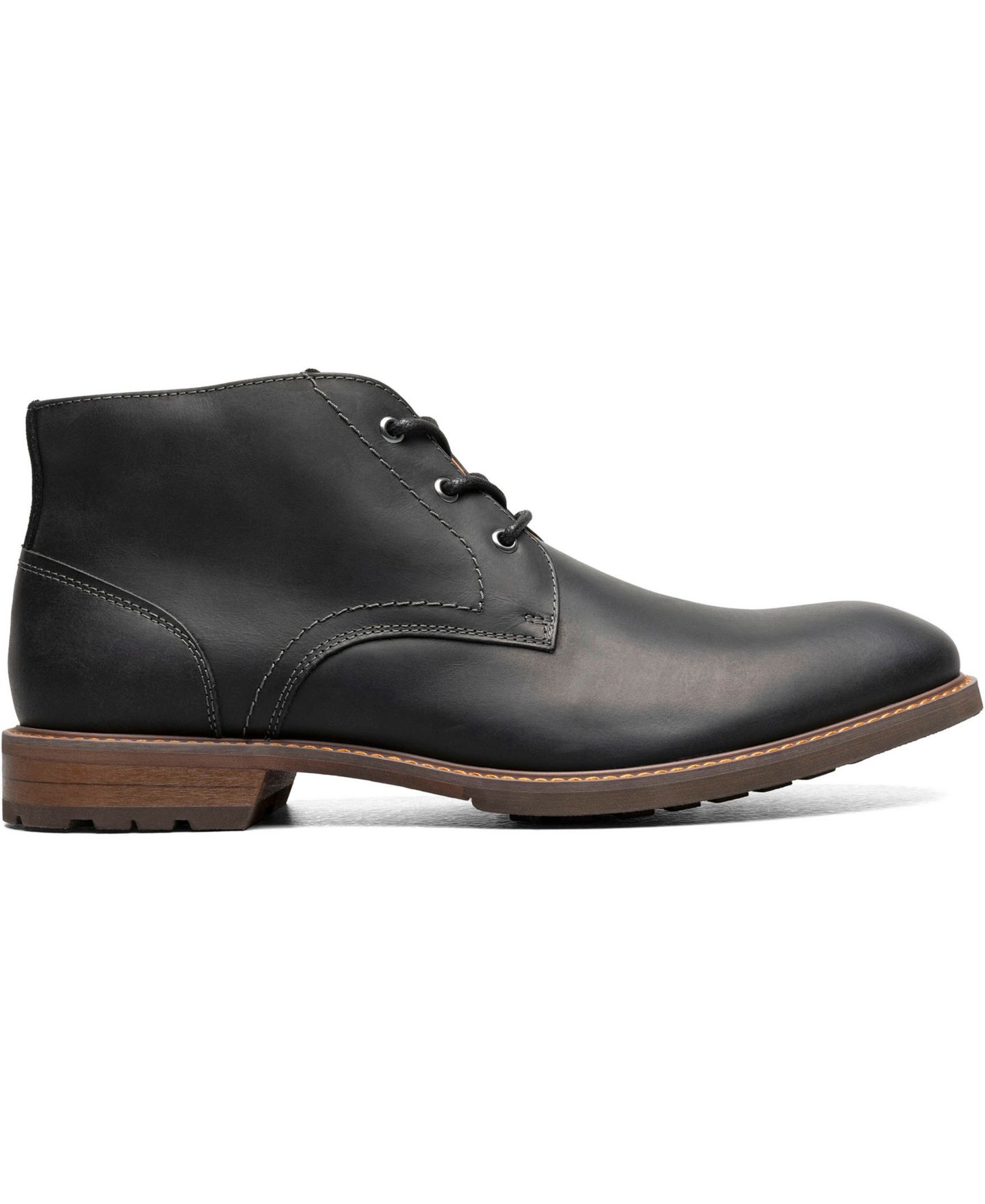 Мужские ботинки Florsheim Lodge 3-Eye Chukka, цвет: Чёрный — фото 2