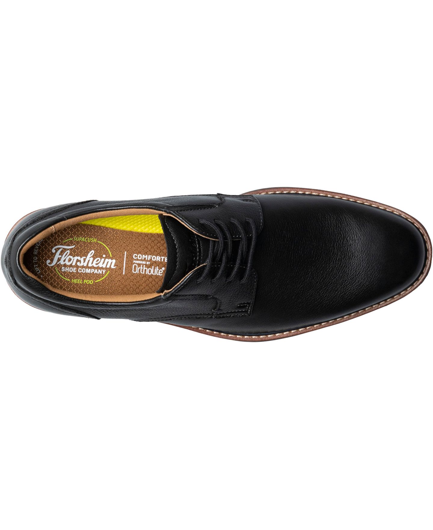 Florsheim Men's Traveler Plain Toe Oxford, цвет: Чёрный — фото 6