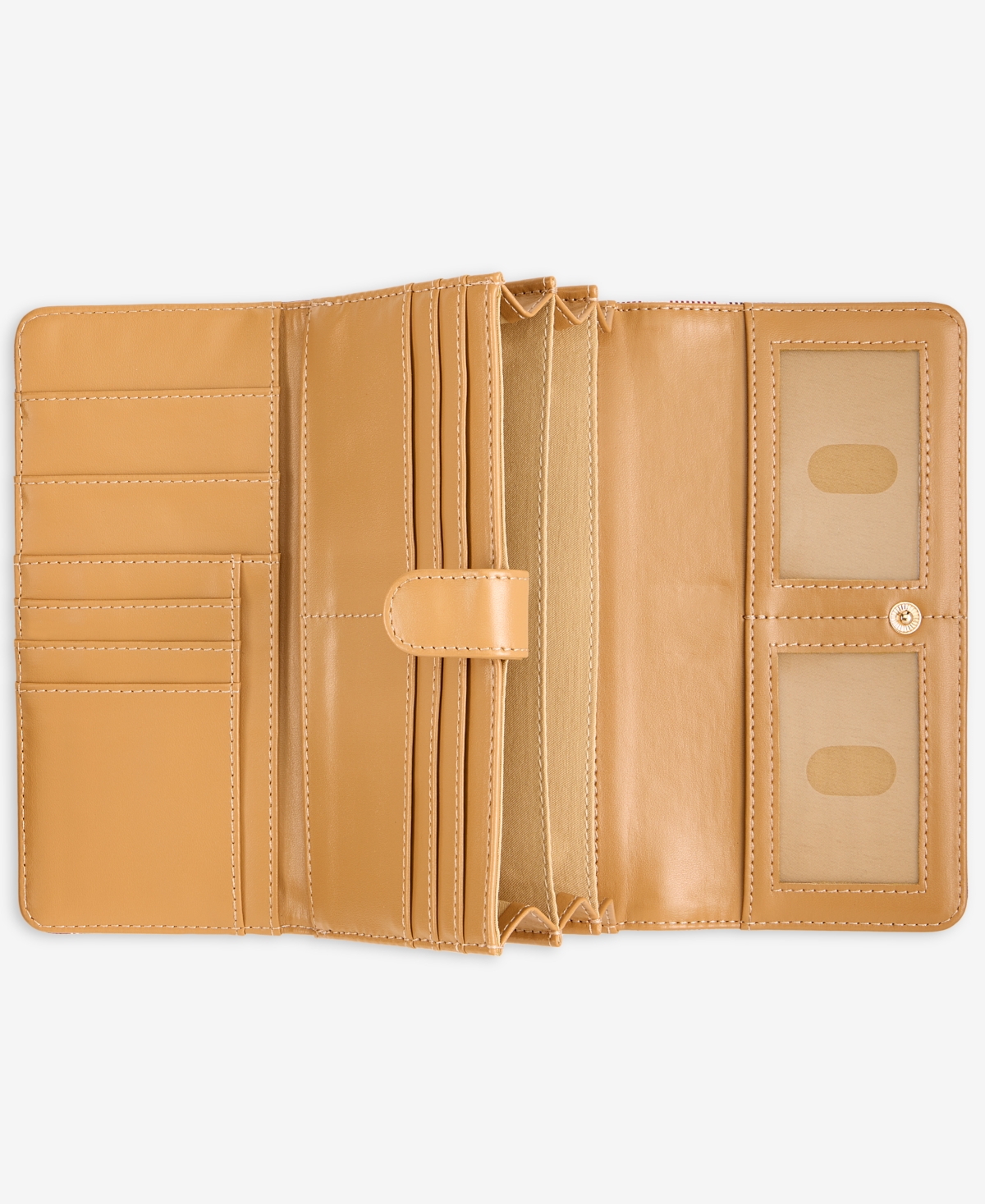 Giani Bernini Plaid Receipt Manager Wallet, Macy's Exclusive In Burgundy