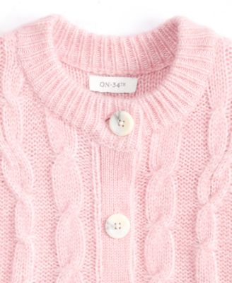 Women's Chunky Cable-Knit Cardigan, Macy's Exclusive