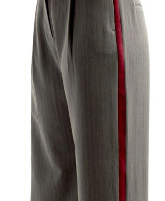 Juniors High-Rise Pinstripe Wide-Leg Pants