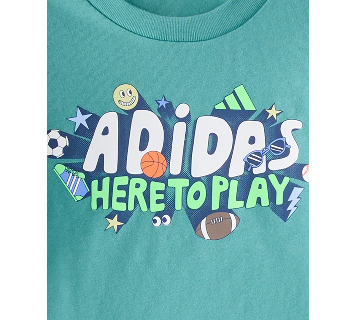 Adidas Originals Baby Boys 2-piece Long Sleeve Graphic T-shirt And Jogger Pants Set In Green