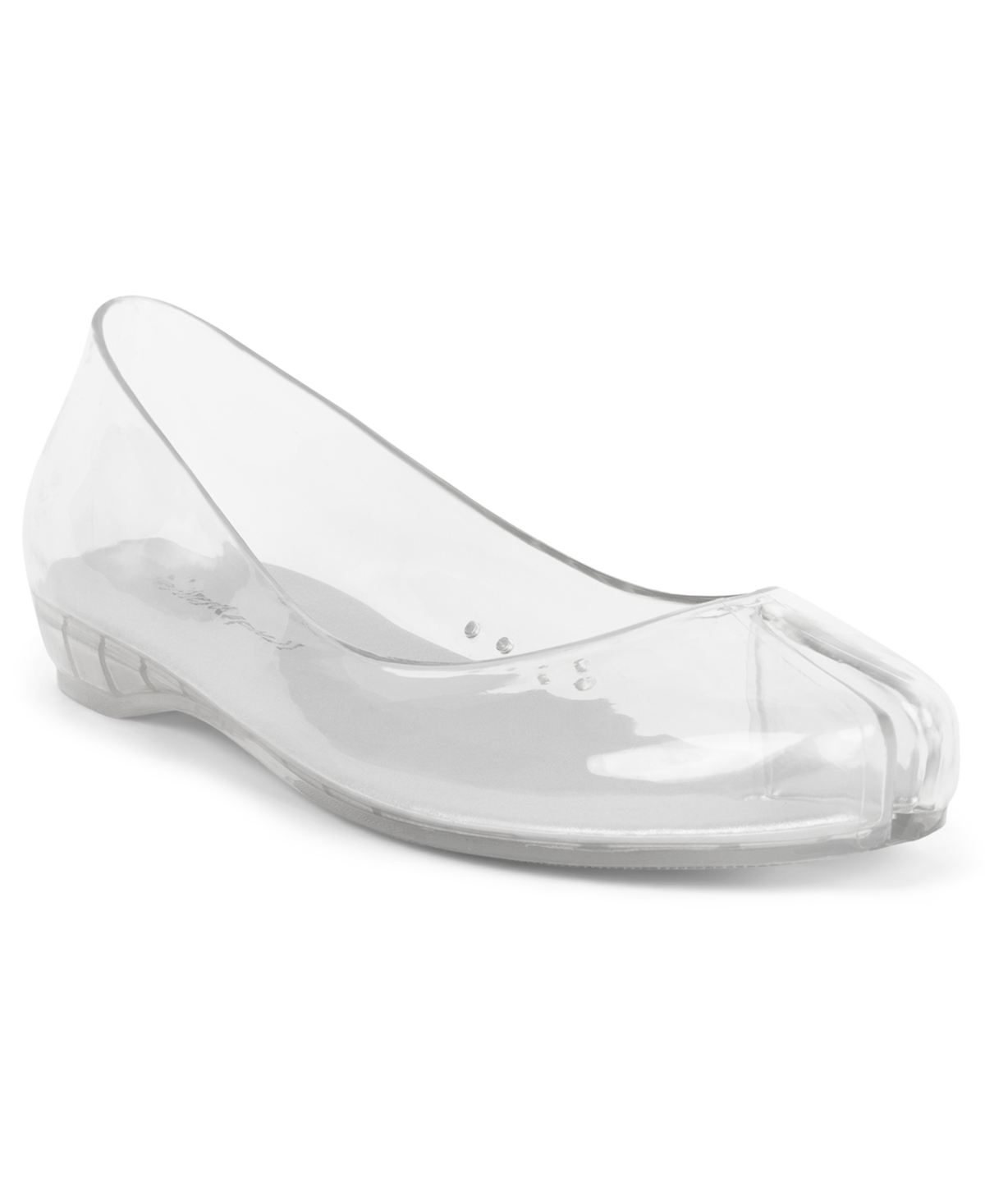 Jeffrey Campbell Women's Fixed Split-toe Jelly Flats In Transparent