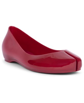 Women's Fixed Split-Toe Jelly Flats