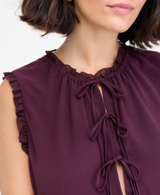 Women's Tie-Front Peplum Tank, Macy's Exclusive