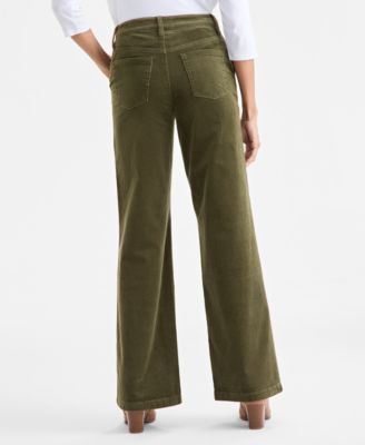 Women's Corduroy Wide-Leg Pants, Macy's Exclusive