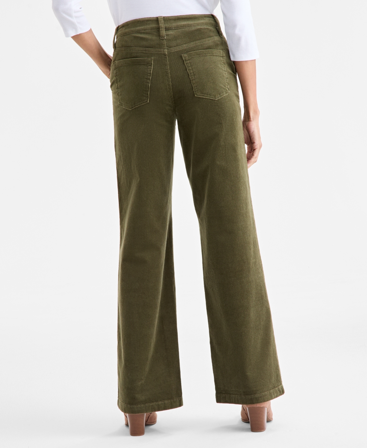 Style & Co Women's Corduroy Wide-leg Pants, Macy's Exclusive In Multi