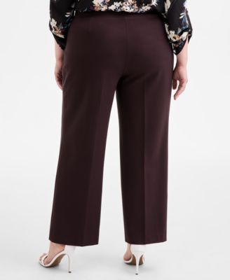 Plus Size Pull-On Wide-Leg Pants