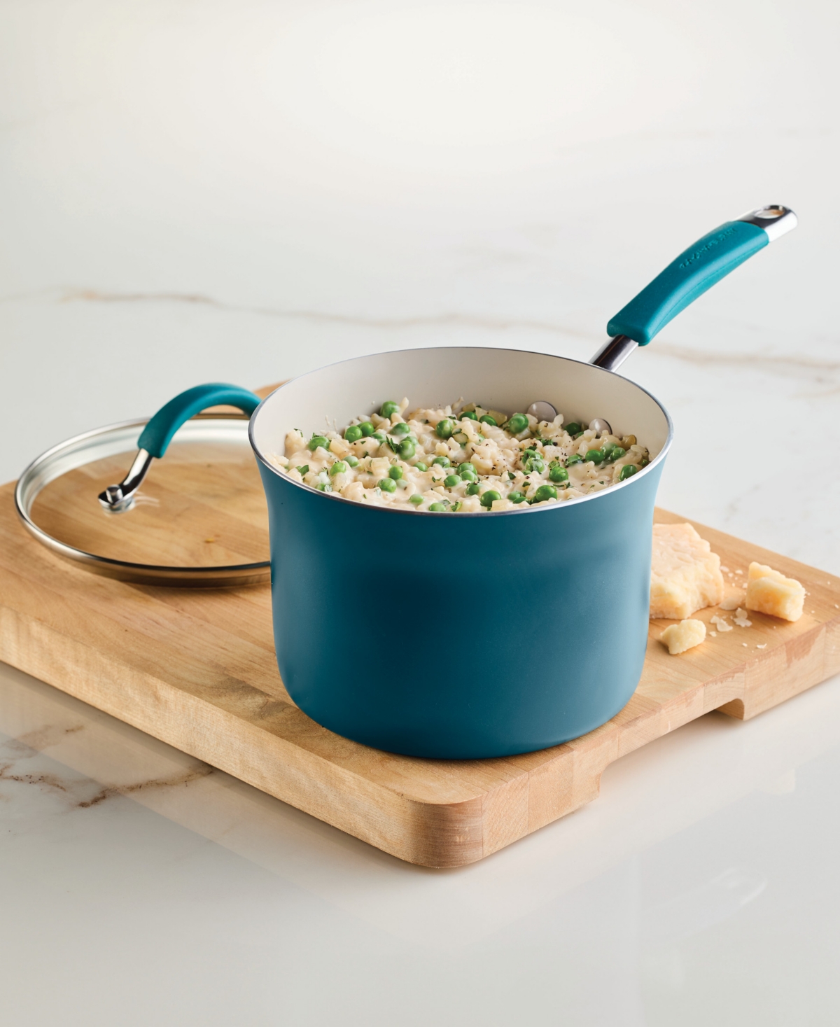 Rachael Ray Cucina Ceramic Nonstick 8-pc. Cookware Set In Blue