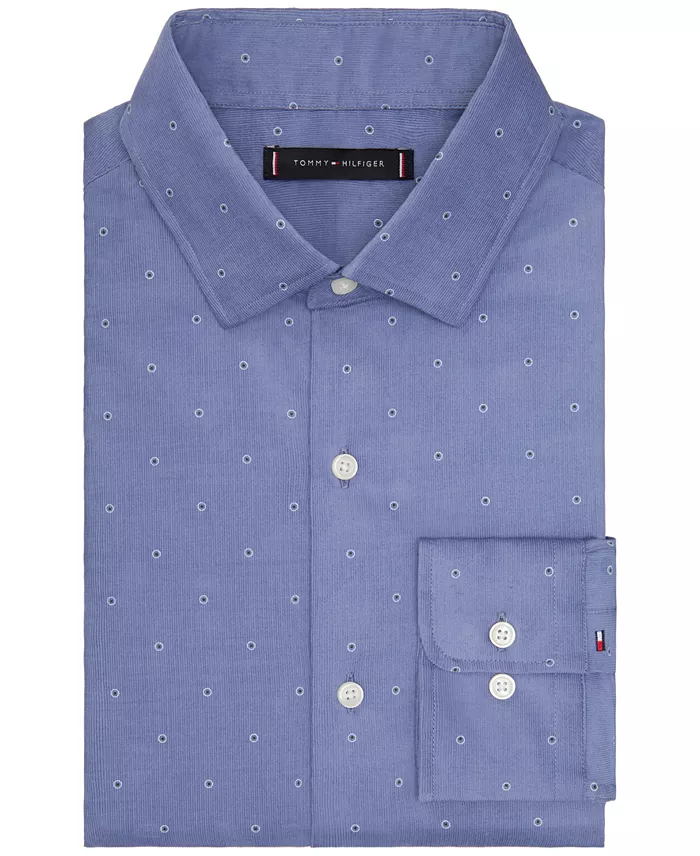 Men's Regular Fit Corduroy Dress Shirt - thumbnail 6