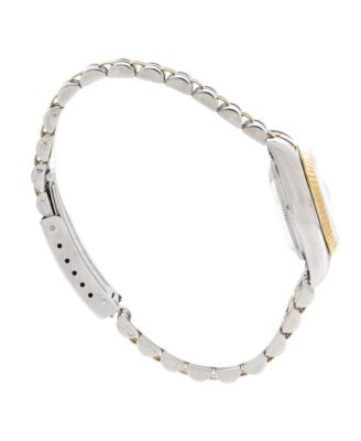 Oyster Perpetual Datejust Automatic Watch in Stainless Steel and Gold with Diamond Markers 26mm