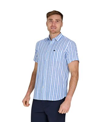 Big & Tall Short Sleeve Cotton Linen Look Shirt