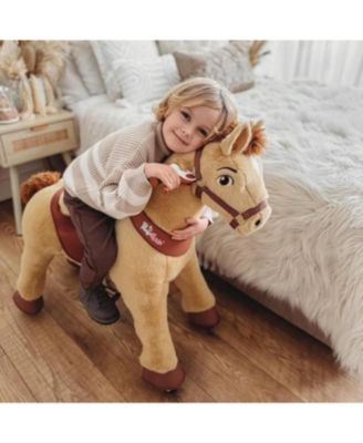 Ride-on Horse Light Brown Model E Size 4 for 4-7 Years