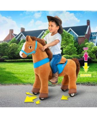 Ride-on Horse Brown Model E Size 4 for 4-7 Years