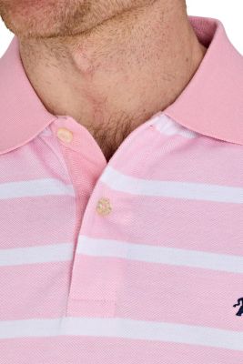Birdseye Stripe Pique Polo