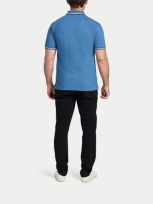 Big & Tall S/S Branded Tonal Embroidery Pique Polo