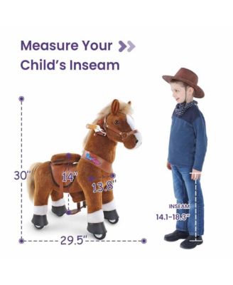 Ride-on Horse Brown Model U Size 3 for 3-4 Years