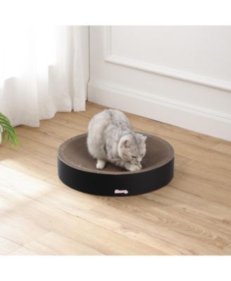 Nelson 20.13" Modern Cardboard Round Bowl Cat Scratcher with Catnip