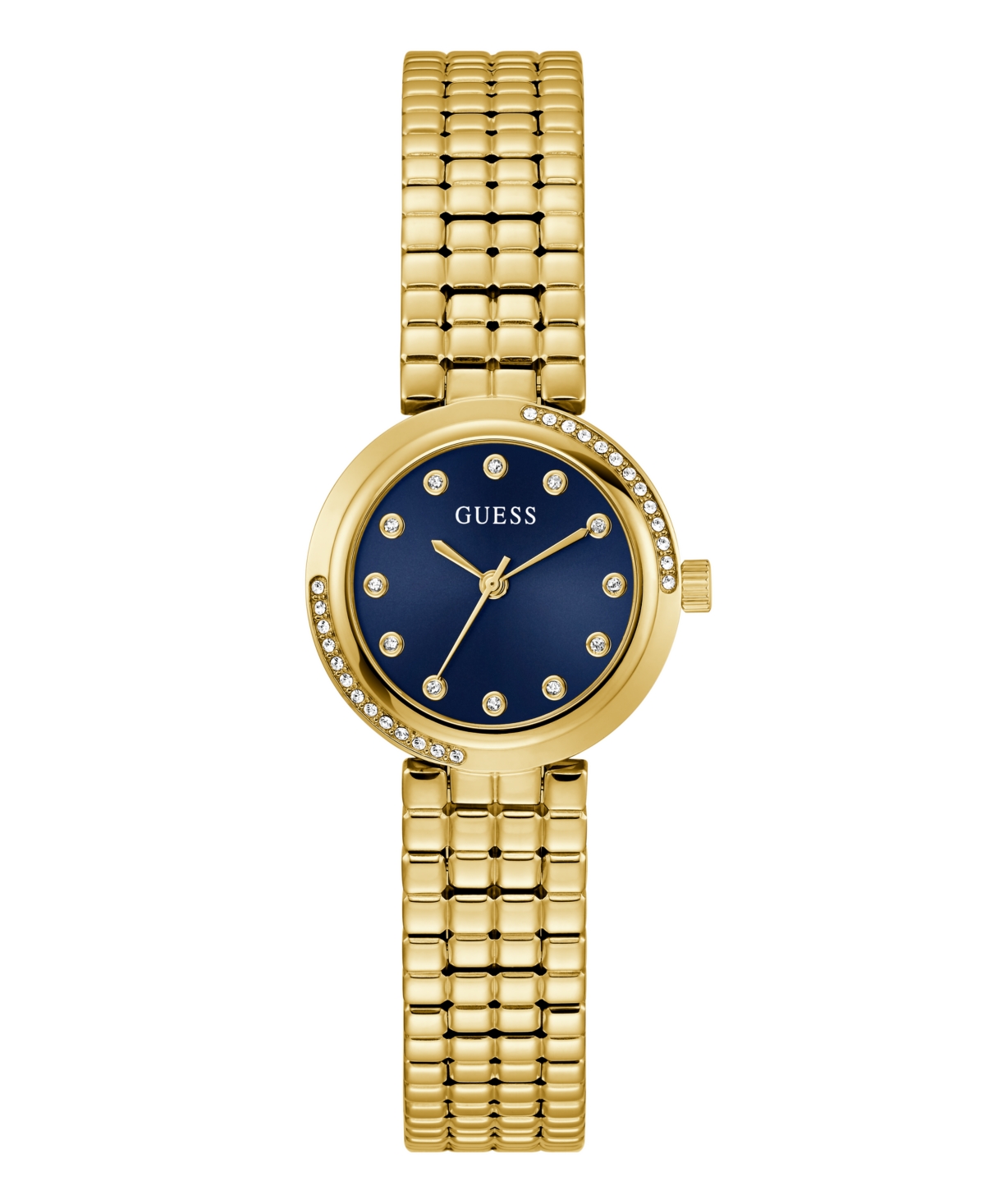 Guess Women's Gold Tone Analog Watch, 28mm In Gold