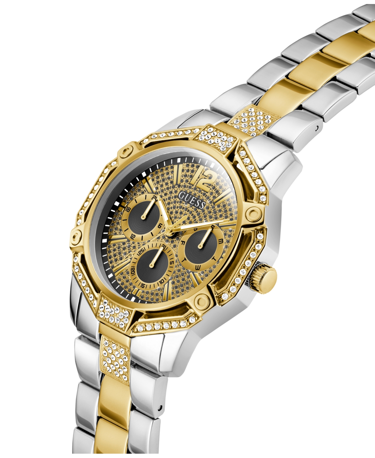 Guess Men's Two-Tone Multi-function Watch, 46mm