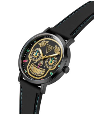 Men's Black Multi-function Watch, 44mm