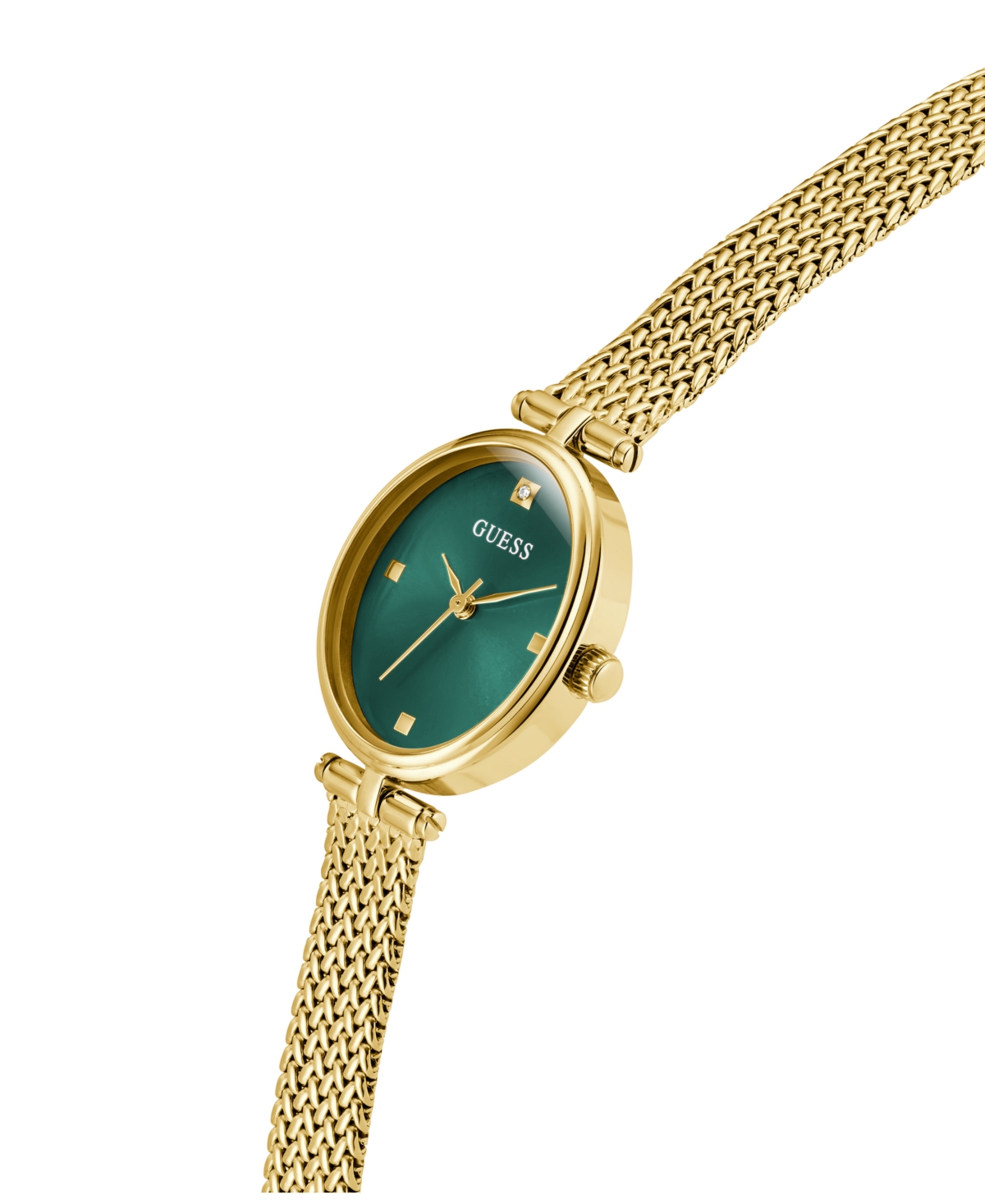 Guess Women's Gold Tone Analog Watch, 24mm In Gold