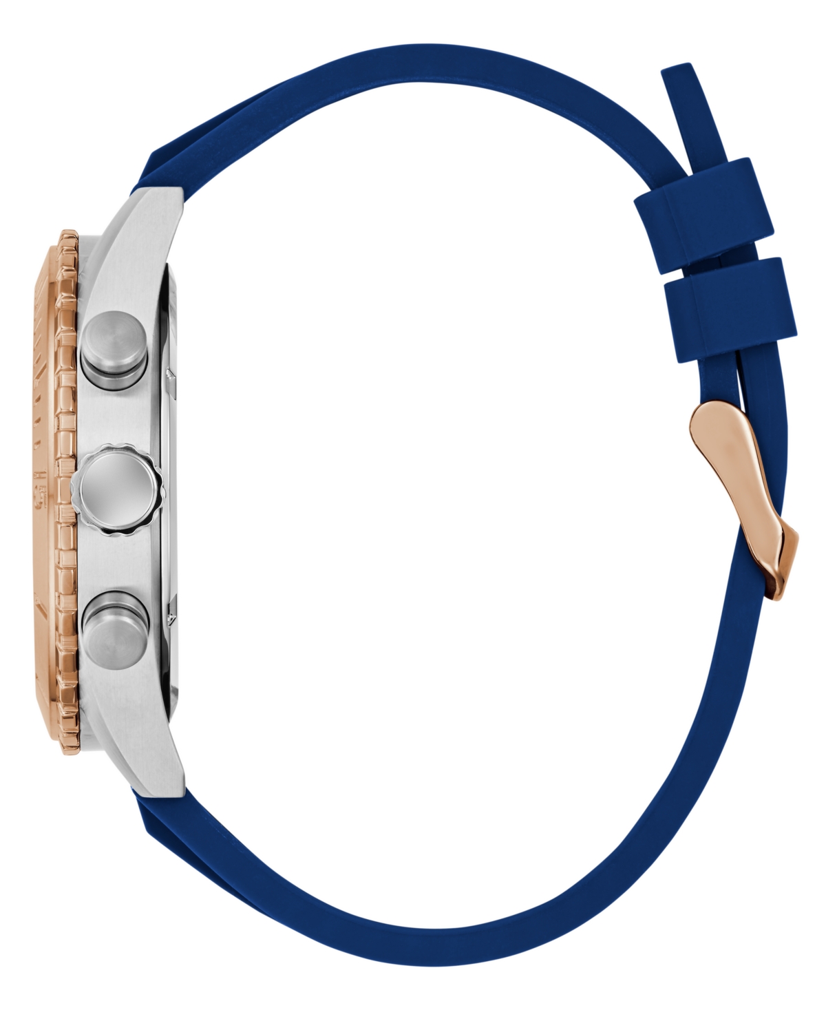 Guess Men's Blue Two-tone Chronograph Watch, 45mm In Multi