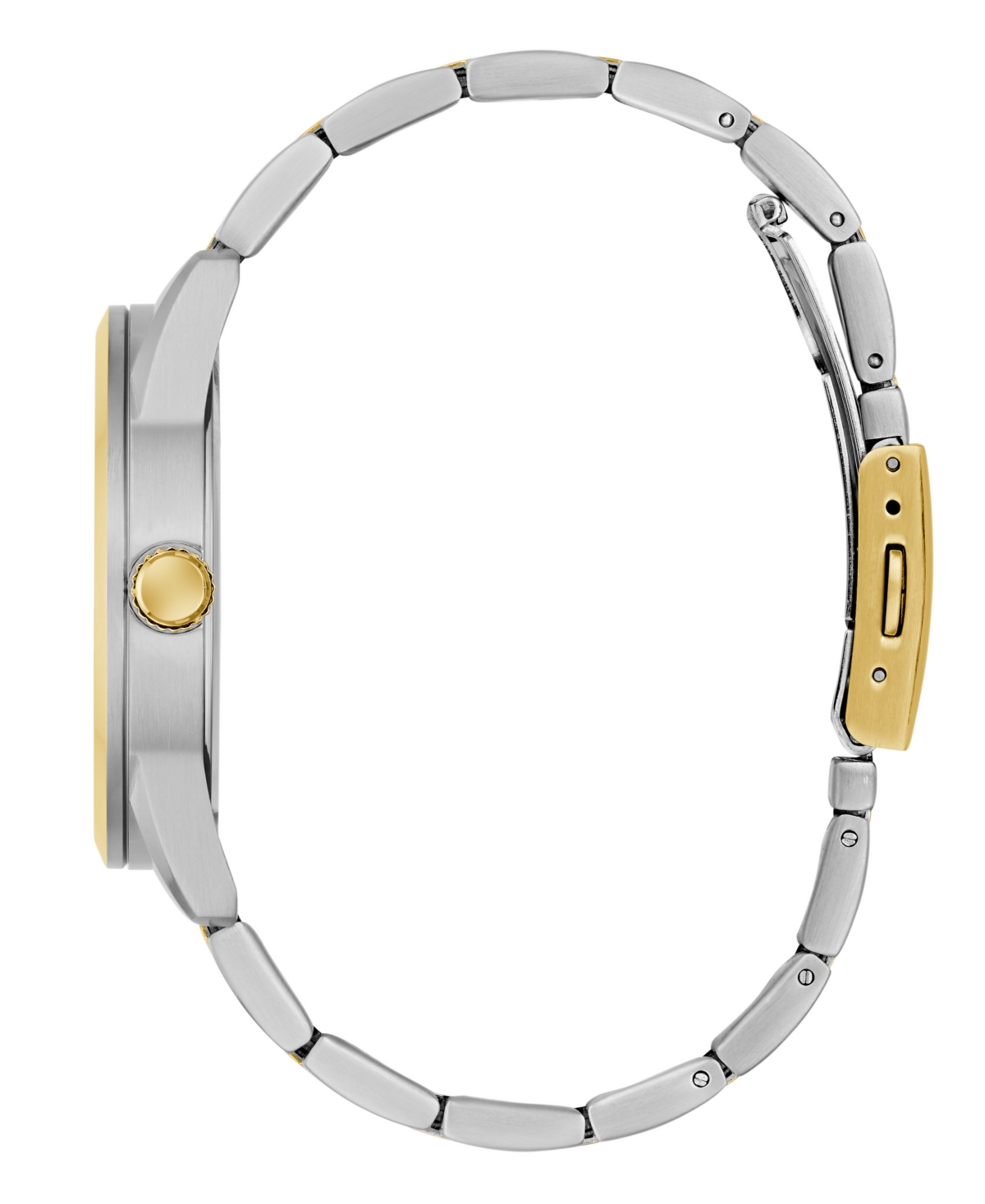 Guess Men's Two-tone Analog Watch, 40mm In Metallic