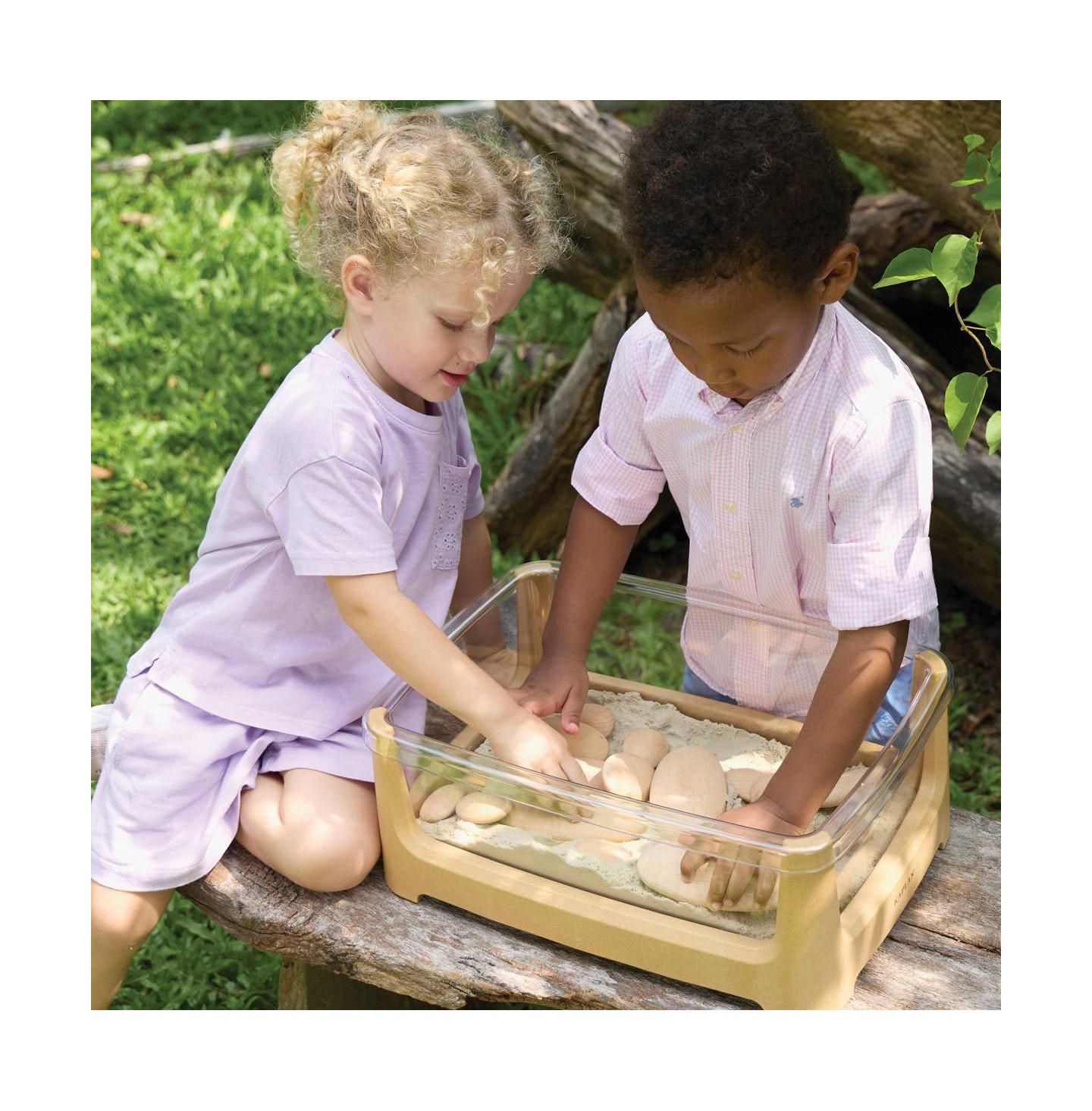 Детская игрушка Kaplan Early Learning Tabletop Sand and Water Table, цвет: Бежевый / Хаки — фото 6