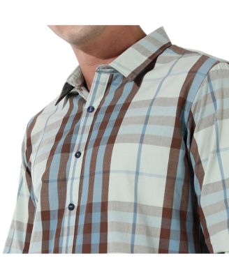 Men's Sage Green Tartan Plaid Shirt