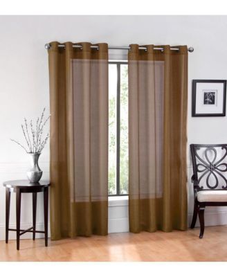 Ultra Luxurious Elegant Sheer Grommet Single Curtain Panel - 54 in. W x 84 in. L