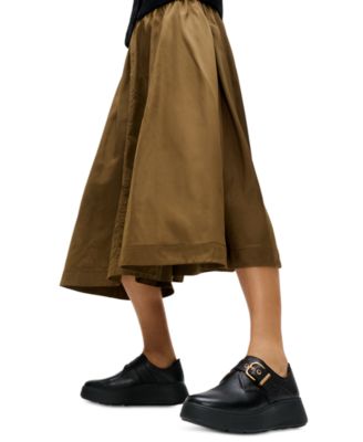 Women's F-Mode Stitch Tumbled-Leather Monk Shoes