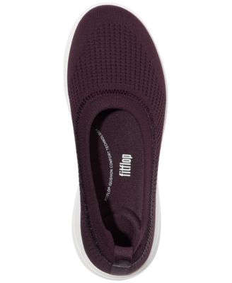 Women's Super-Q Crystal-Trim Knit Ballerina Flats