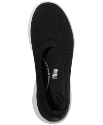 Women's Super-Q Crystal-Trim Knit Ballerina Flats