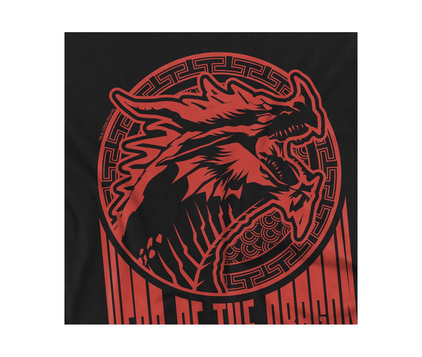 Мужская футболка D&D Big & Tall Dungeons And Dragons Year Of The Dragon Street Red, цвет: Чёрный — фото 2