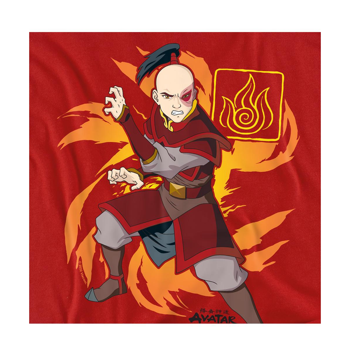 Logovision Men's Avatar The Last Airbender Zuko Flame Burst T-Shirt