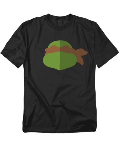 Мужская футболка Teenage Mutant Ninja Turtles Big & Tall Tmnt Mikey Face, цвет: Чёрный