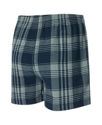 Men's Navy Dallas Mavericks Region Flannel Boxer Shorts