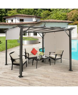 2PCS 16x4 Ft Universal Replacement Canopy for Pergola Structure Sun Awning