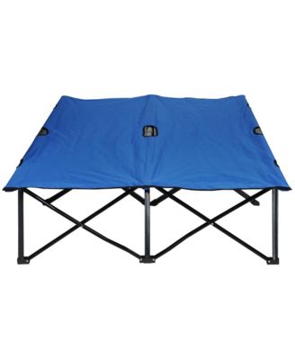 2 Person Folding Camping, Portable Sleeping Cot w/ Carry Bag