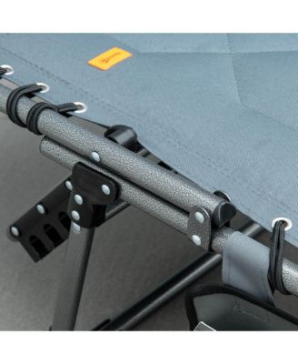 Outdoor Padded Folding Chaise Lounge Chair with Reclining,