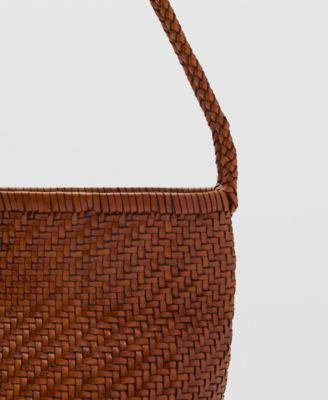 Women's Braided Leather Shoulder Bag