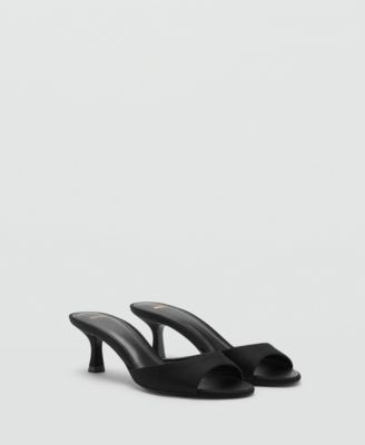 MANGO - Women's Kitten-Heel Strap Sandals